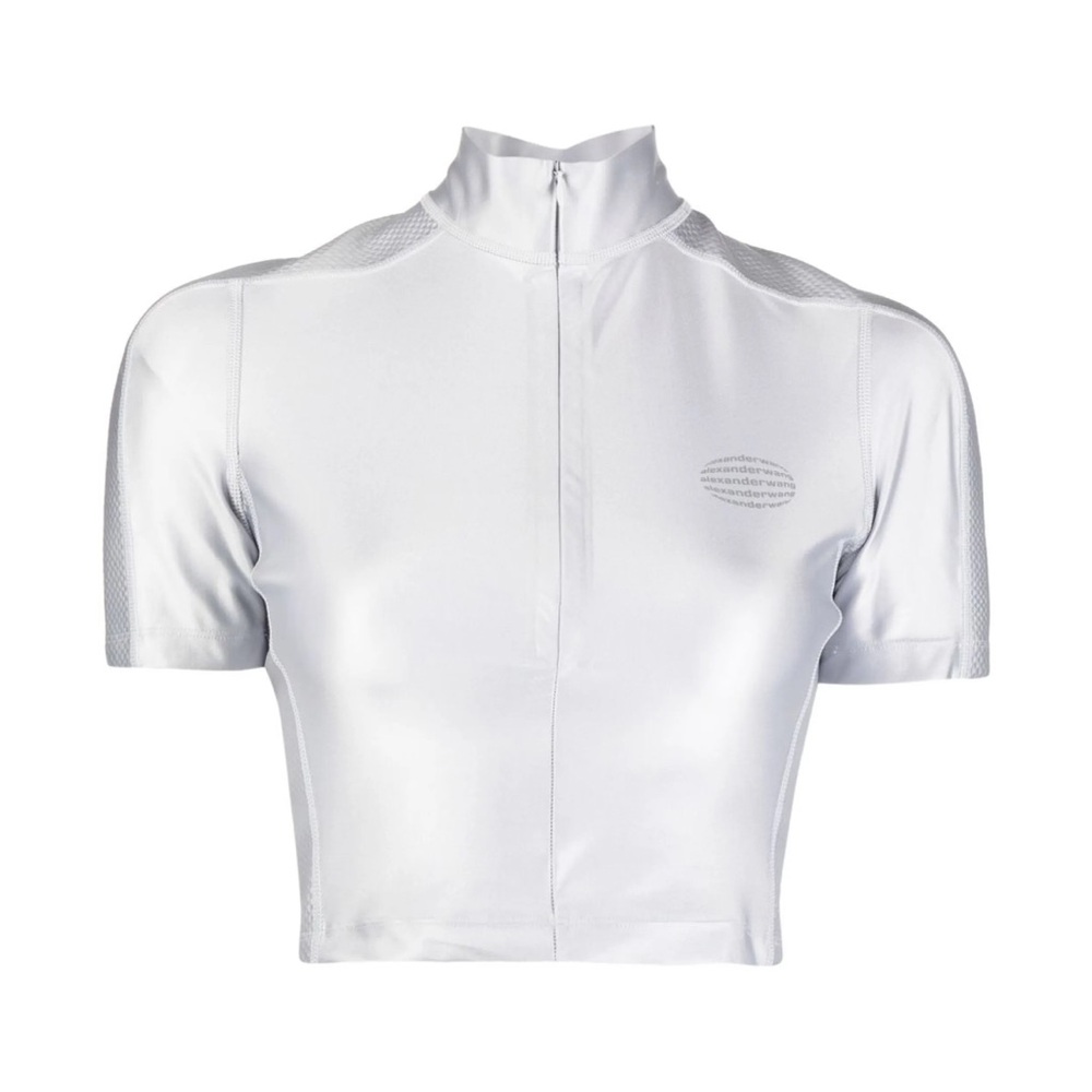 Alexander Wang Zip-Up Crop Top